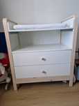 Vand Masă înfăşat/comodă, mesteacăn/alb, Ikea, ÄLSKVÄRD
Masă înfăşat/c