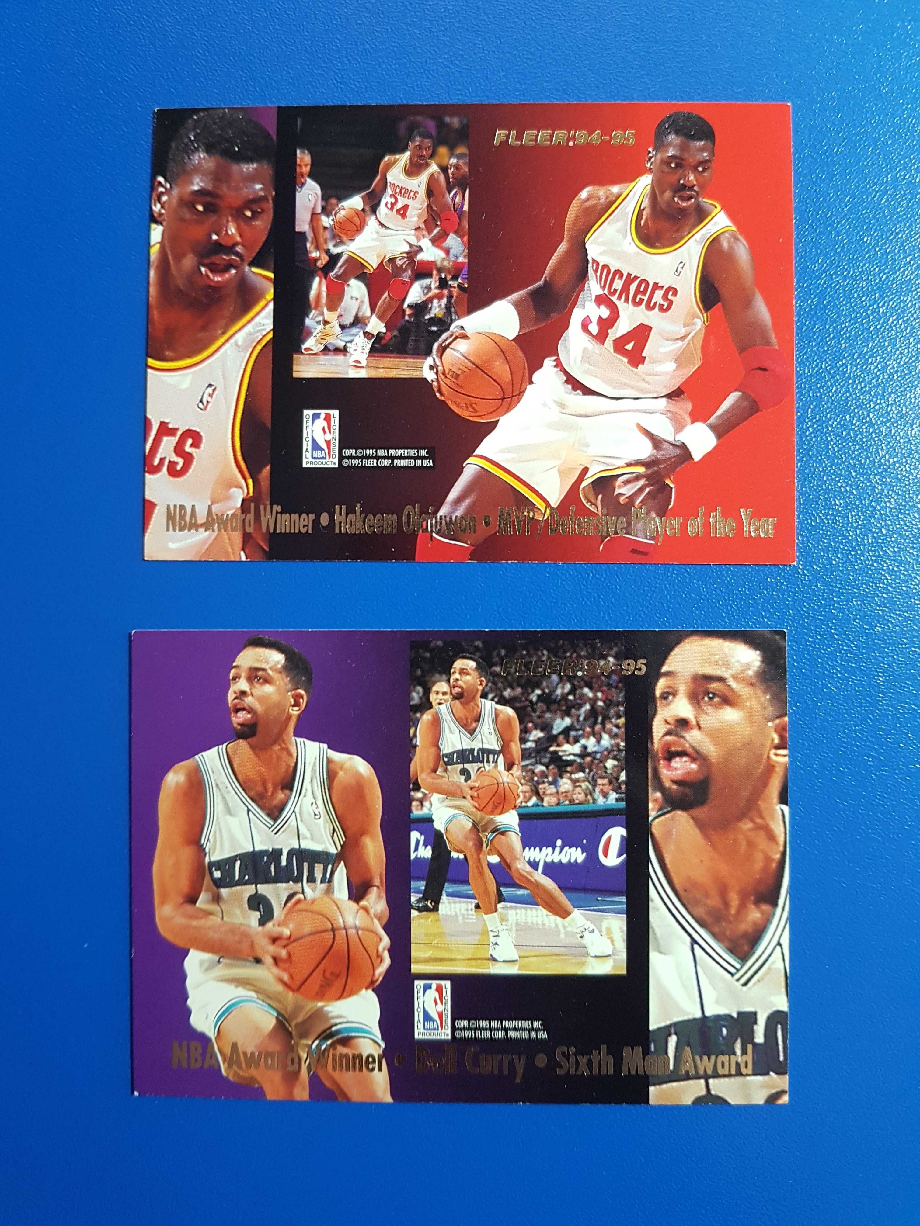 Set complet NBA Award Winners 1994-95 Fleer European NBA