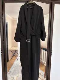 Черное платье пиджак с запахом размер 50