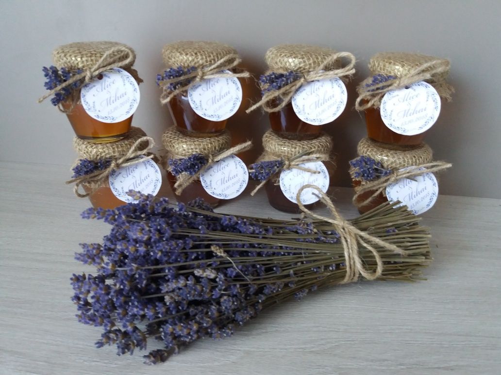 Marturii borcanele miere nunta , botez