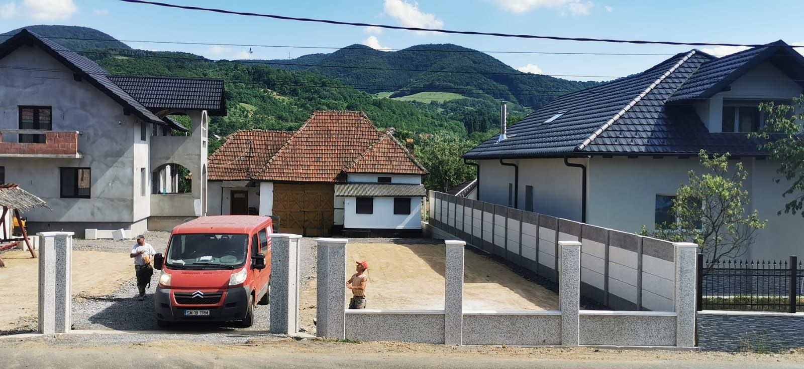 Gard din prefabricate mozaic