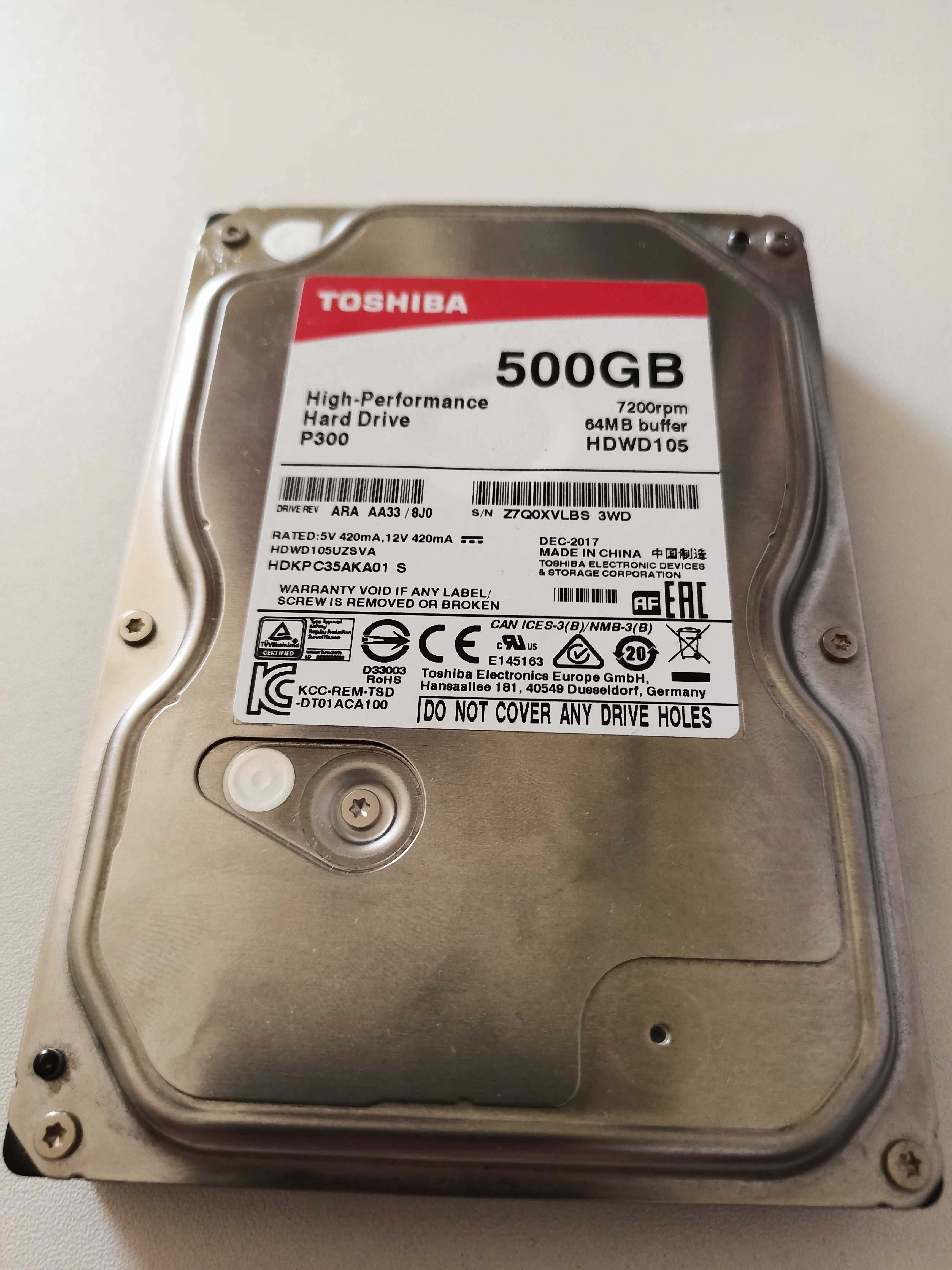 Жесткий диск HDD 500 Gb Toshiba (DT01ACA050)