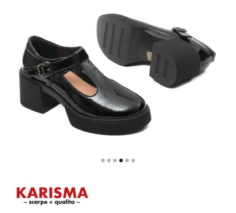 Pantofi piele naturala lacuita Karisma