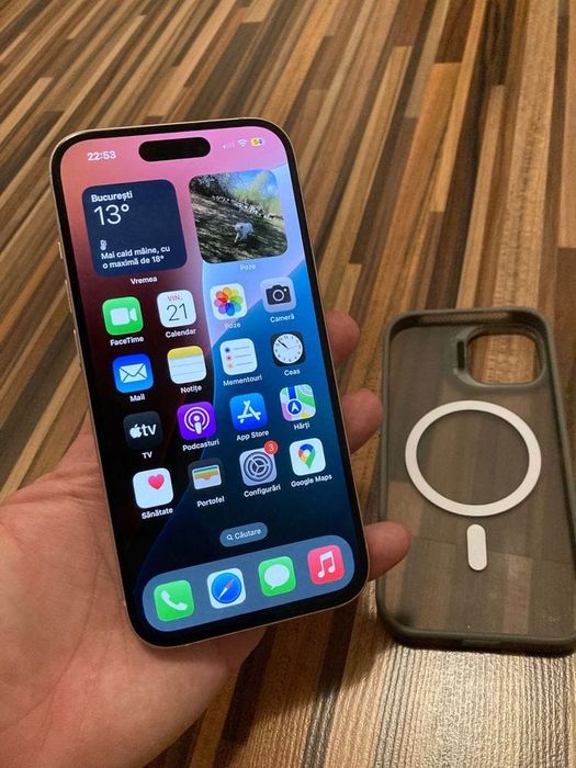 Telefon IPhone 15 Pink Impecabil 128GB 88% 5G Graphite Trimit