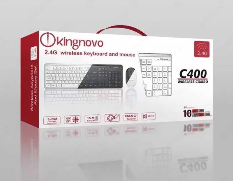 KB+Mouse Kingnovo C400 Wireless Combo  клавиатура и мышь(bluet).1.4