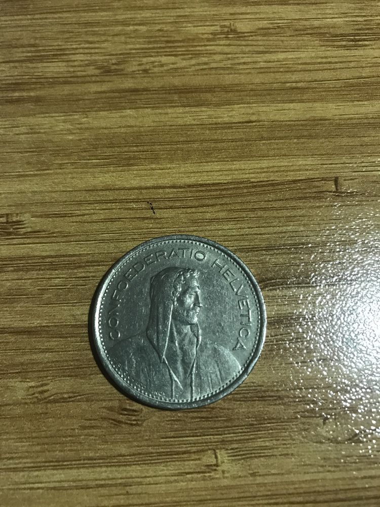 5 франка Швейцария 1968