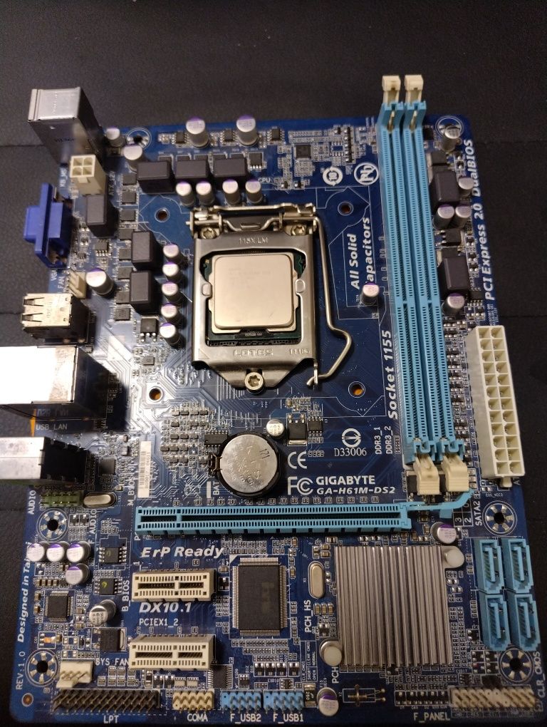 Gigabyte ga-h61m-ds2 + celeron g530