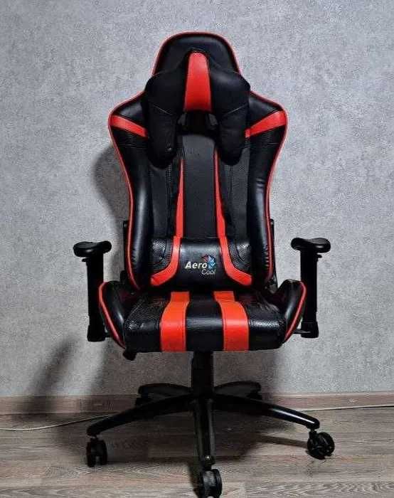 Игровое кресло AeroCool AC120 AIR-BR, Черный-красный