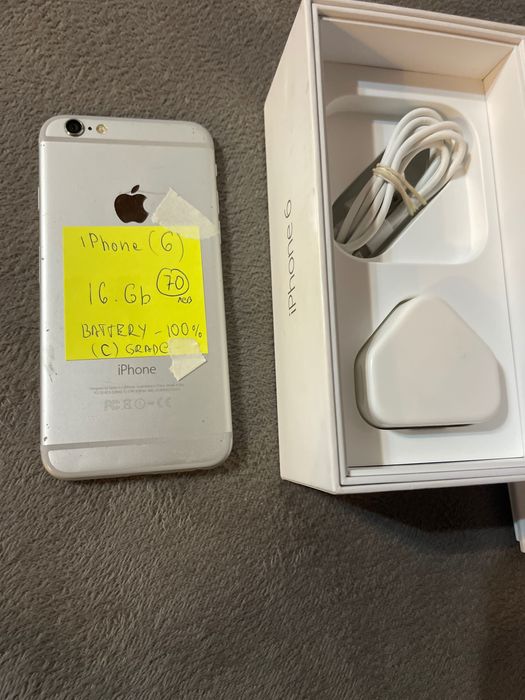 iPhone 6 ,16gb ,battery 100%