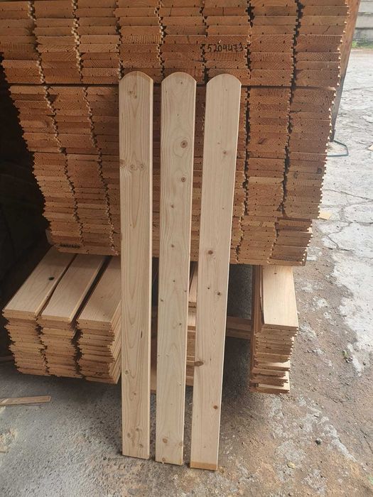 Sipca lemn gard rindeluita  9 x 1,9 inaltime intre 100 cm-200 cm