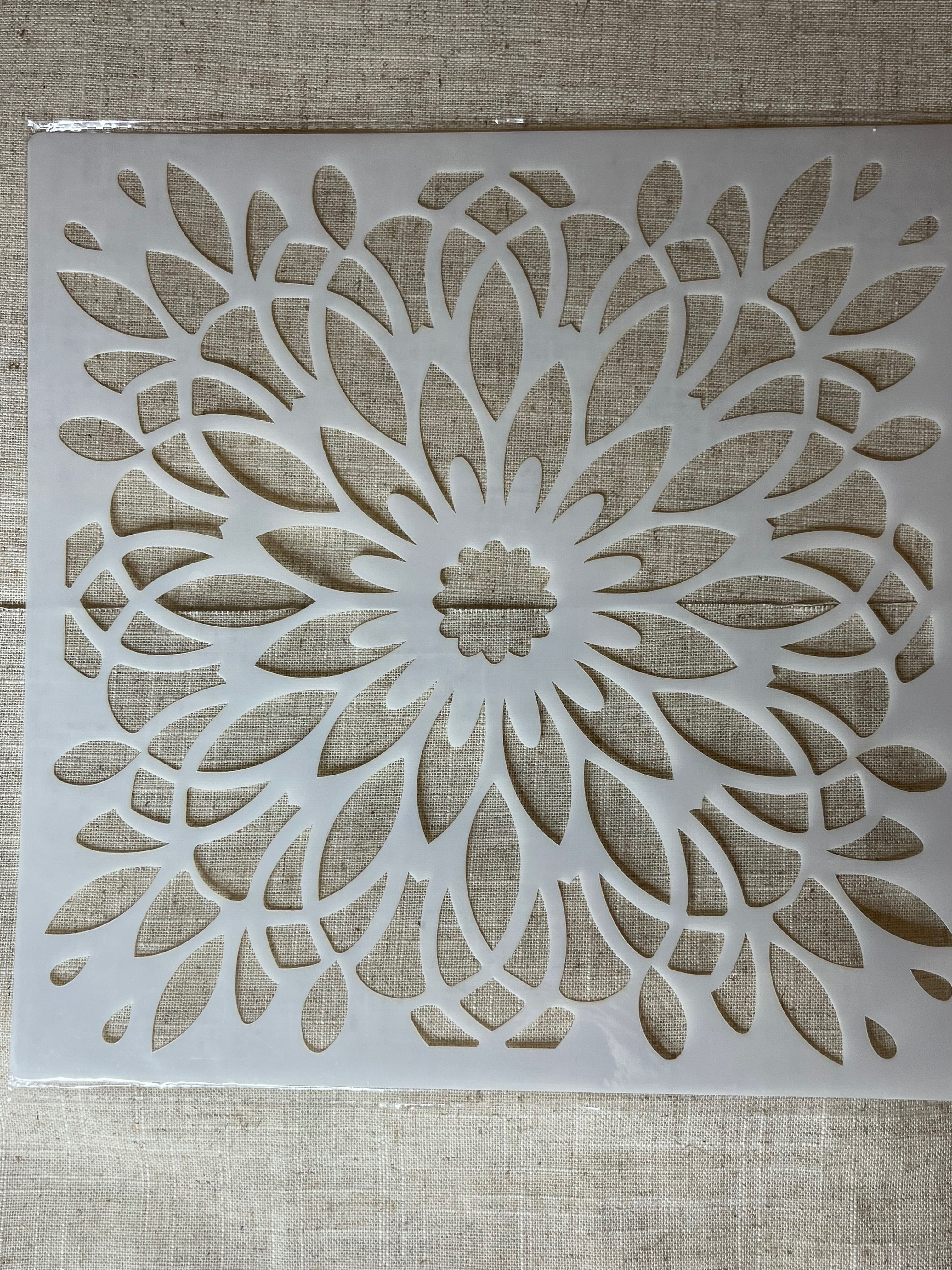 Шаблон за тебеширена боя 30x30см, мазилка, боядисване, декорация