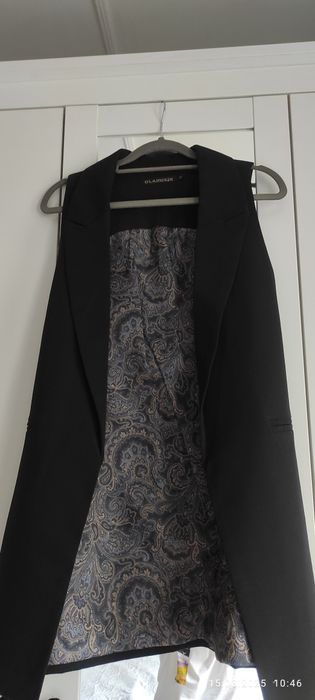 Жилет Mango, удлиненный без пуговиц