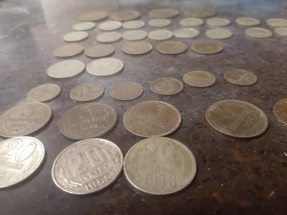 Монета копейки  тиын ссср