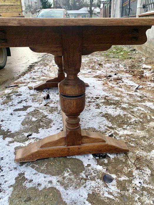 Автентична винтидж голяма масивна маса от H. Pander & Zonen