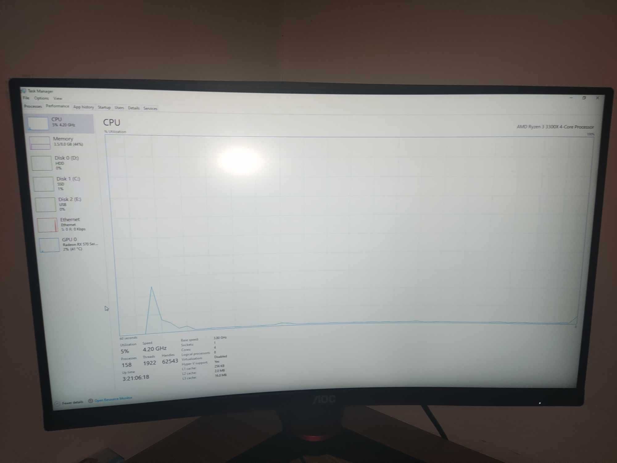 Pc Gaming + Monitor Curbat 165Hz , Tastatura si Mouse