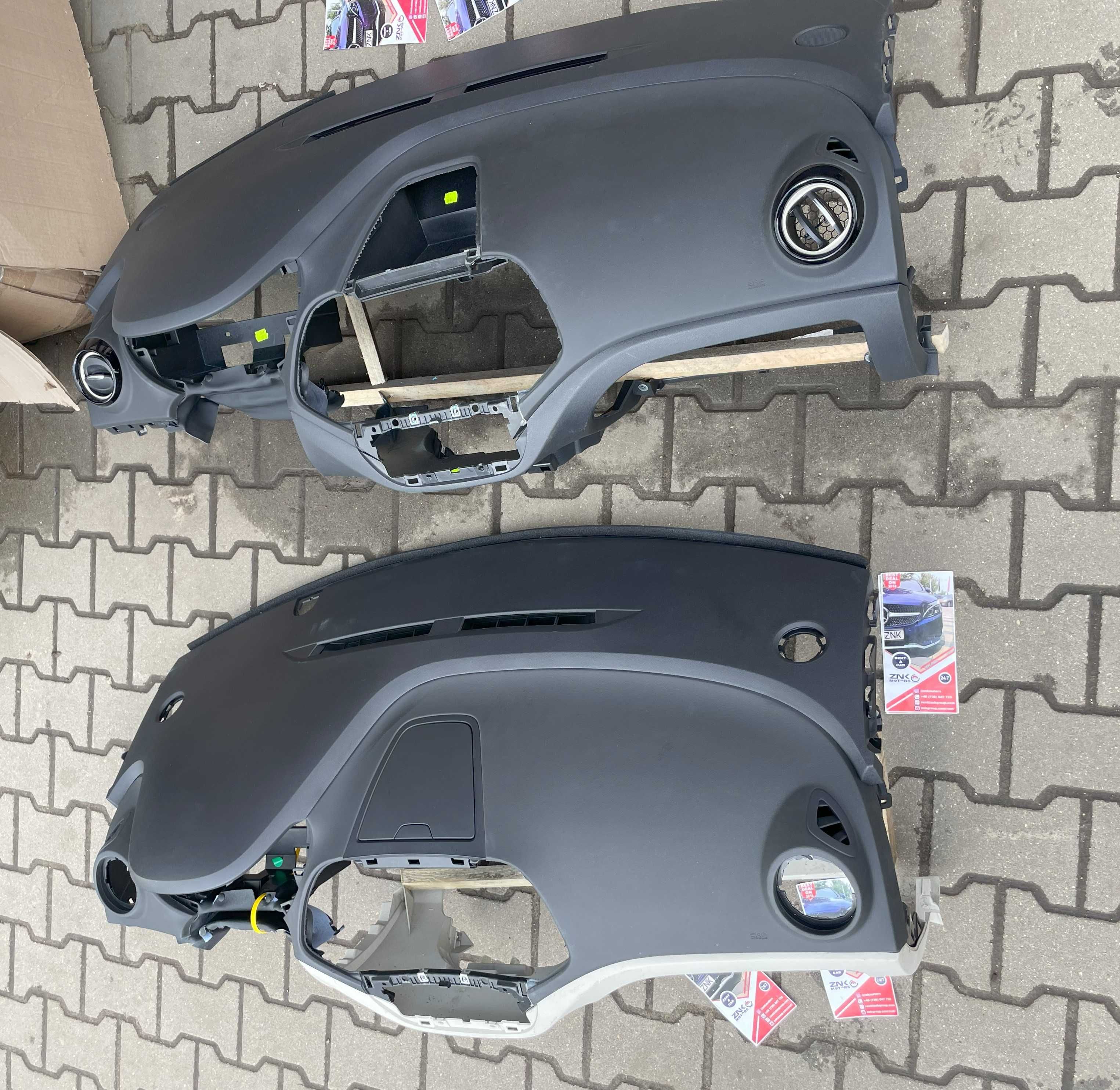 Renault Captur - plansa de bord - 2 culori bej / negru - kit airbag