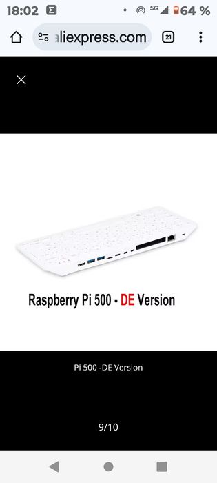 Raspberry pi 500  + Monitor Touchscreen 8,5 inch