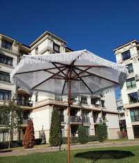 Плетен чадър за градина , плаж , ресторант или бийч бар