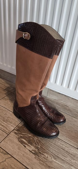 Cizme piele maro