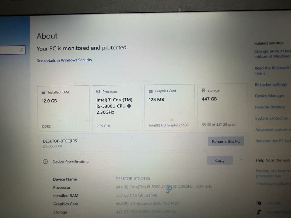 Laptop lenovo thinkpad T450