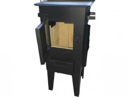 Soba lemne Godin Super Economic – putere 5kW, evacuare 120mm, încălzir