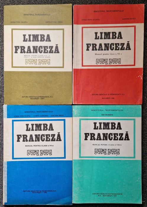 LIMBA FRANCEZA Manual anul I, II, III si IV studiu Popa-Scurtu, Nasta