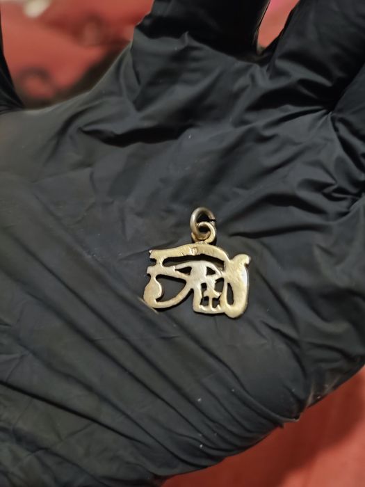 Pandantiv vechi argint -Ochiul lui Horus