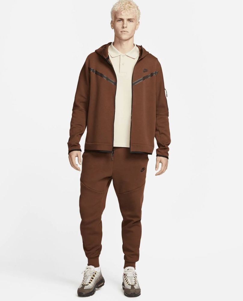 Мъжки комплект Nike Tech Fleece Brown - размер S