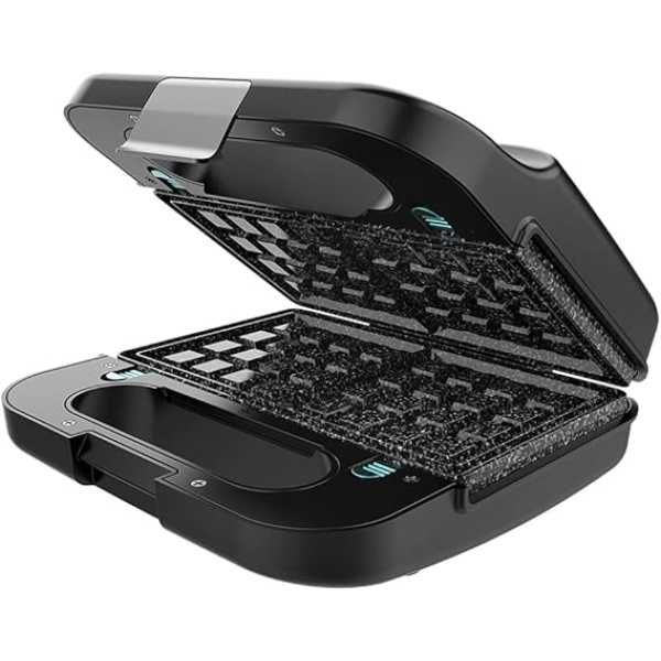 Тостер за сандвичи Cecotec 04309 Rock’nToast 4-в-1, черен