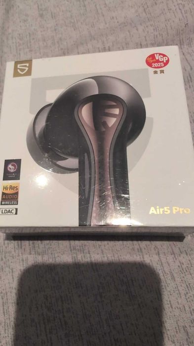 Casti wireless Soundpeats Air5 Pro, negru, over the ear, bluetooth 5.4