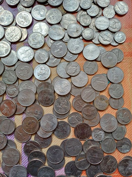 Огромен лот монети САЩ