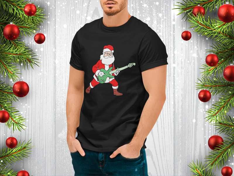 Забавни коледни новогодишни Рок тениски 4 модела