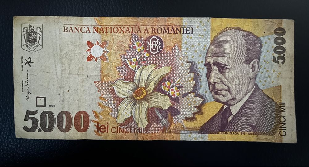 Bancnota 5000 LEI 1998