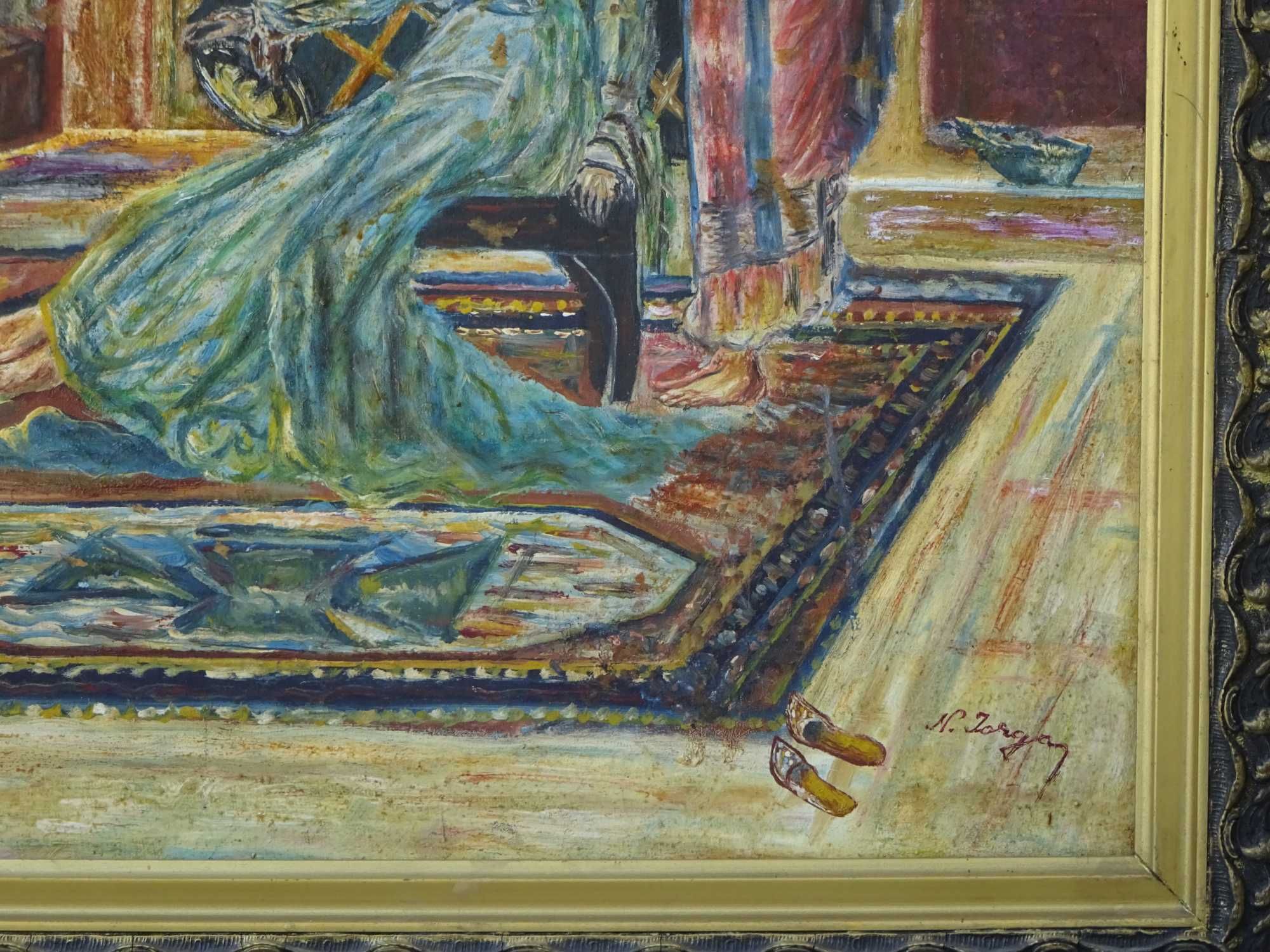 Tablou Nicolae Iorga, ‘Interior’| pictura in ulei pe panza