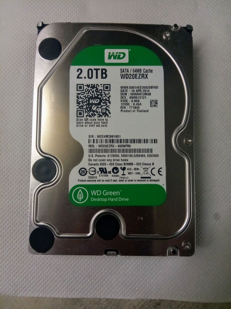 Хард диск Western Digital 2TB Green