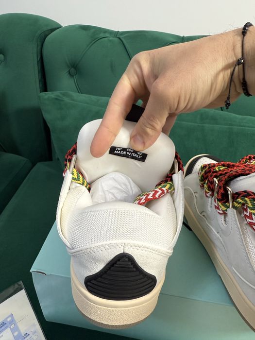 Adidasi Lanvin Curb Lace-Up piele naturala 100% Full Box Premium