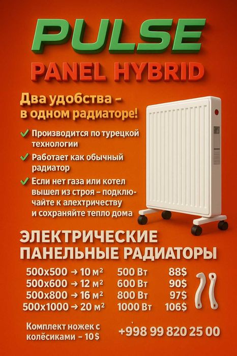 Електрический Панельный радиатор