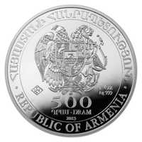 Moneda lingou de argint de 1 unicie NOAH’S ARK 2023