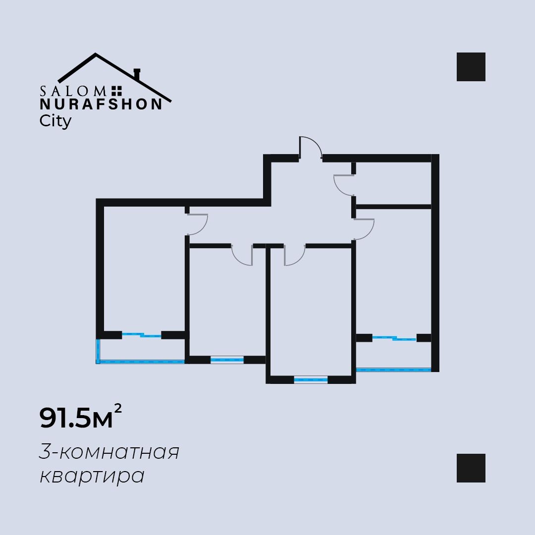 Navastroyka uylar xamyonbop narxlarda 91.5m² 3xona