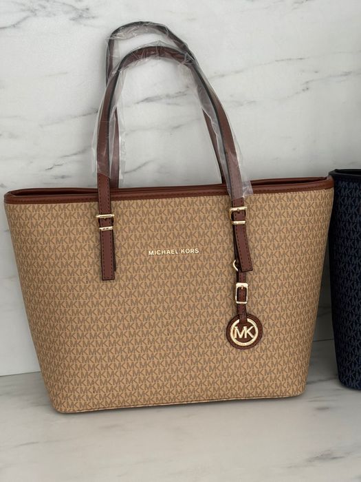 Geanta Guess / Michale Kors Alb-Negru-Crem-Maro