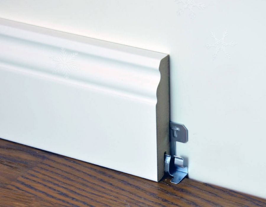 МДФ первази бял 80мм x 16мм х 2420мм