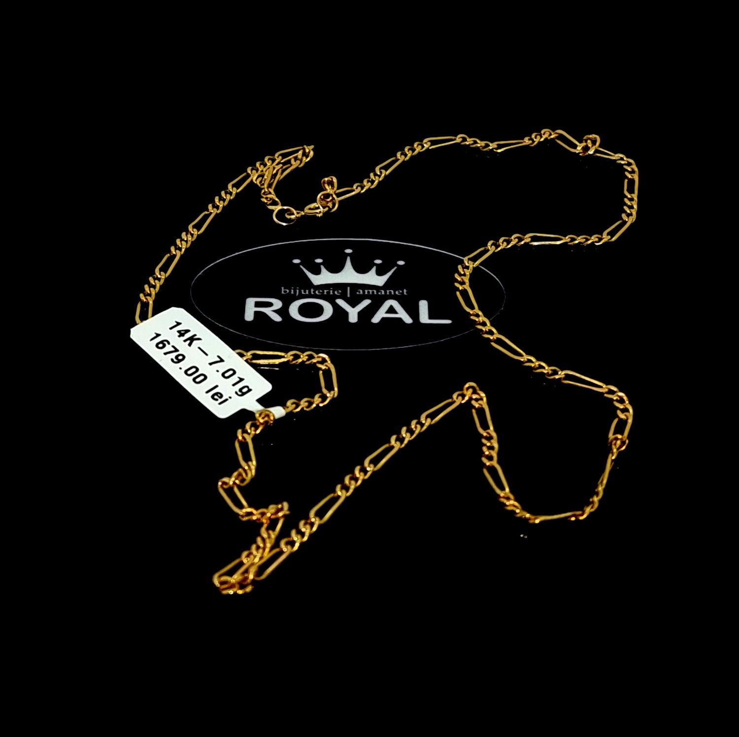 Bijuteria Royal lanț din aur 14k 7.01 gr