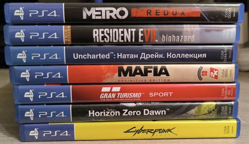 Диски PS4 | Киберпанк, Резидент, Метро