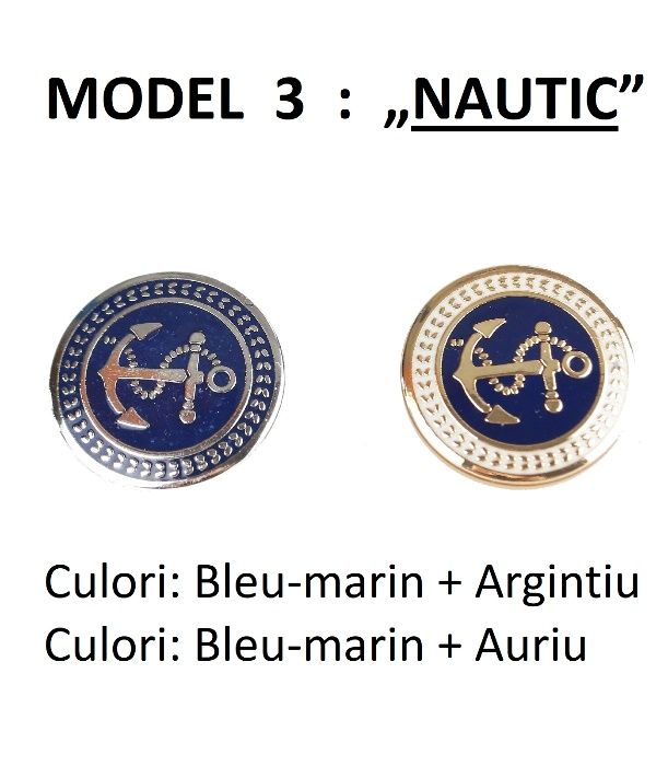 NASTURI METALICI ELEGANTI (cu picior) pentru sacou barbatesc