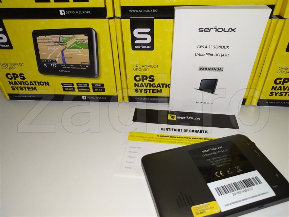 GPS serioux-ecran 4.3"-functie modulator FM - harti noi actualizate