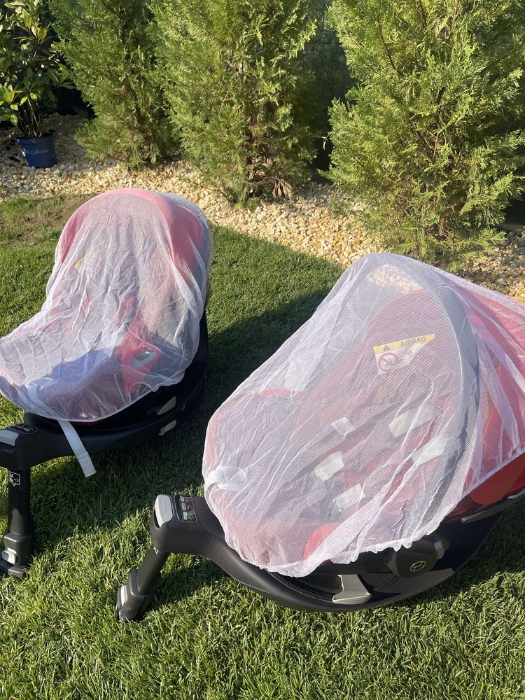Scoica/scaun auto Cybex + baza Z2 isofix- (0-24 luni) - 2 seturi disp.