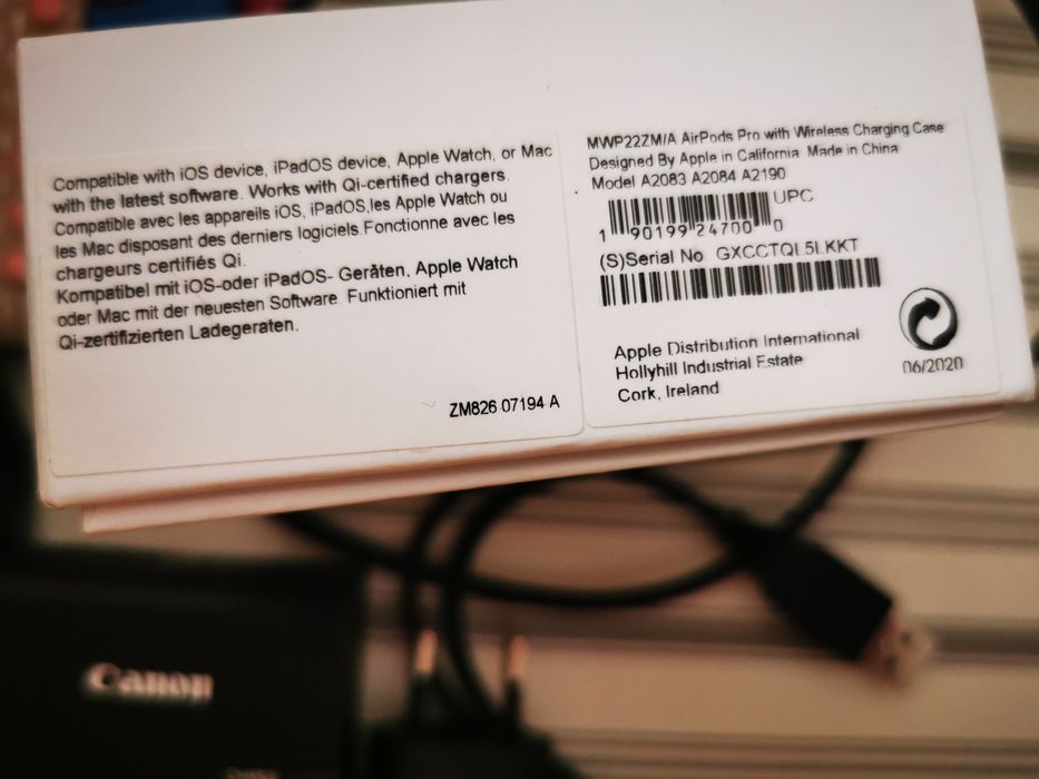 Airpods Pro, Gen 1, carcasa Magsafe