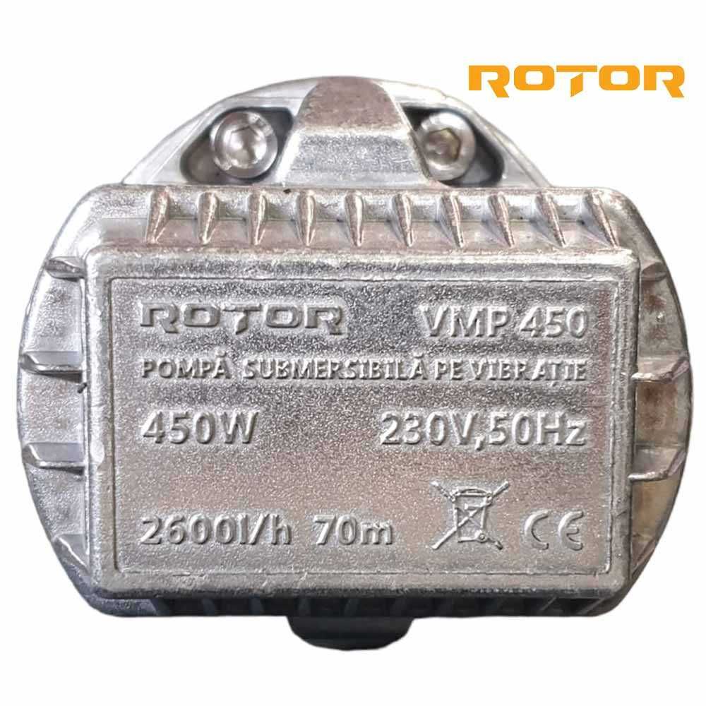 Водна Помпа потопяема (бибо) ROTOR VMP450, 2600 л/ч. 70м. вибрационна