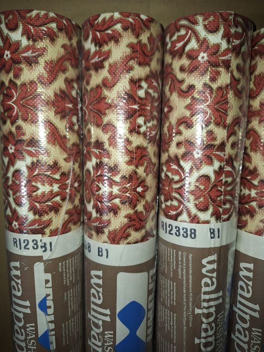 Set 6 role Tapet vintage lavabil Crown,Made in England