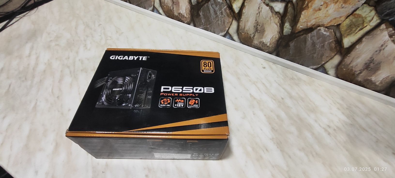 Блок питания ПК 650W Gigabyte GP-P650B 80 PLUS bronze < 650W